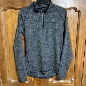 Old Navy | Go-Dry Active 1/4 Zip Pullover | Size Medium | Gray & Black Heather